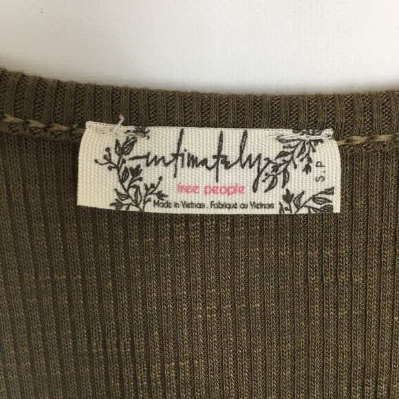 Intimately Free People Flowy Tank Top Ribbed High Neck Racer Back Trapeze Size S - Picture 12 of 13